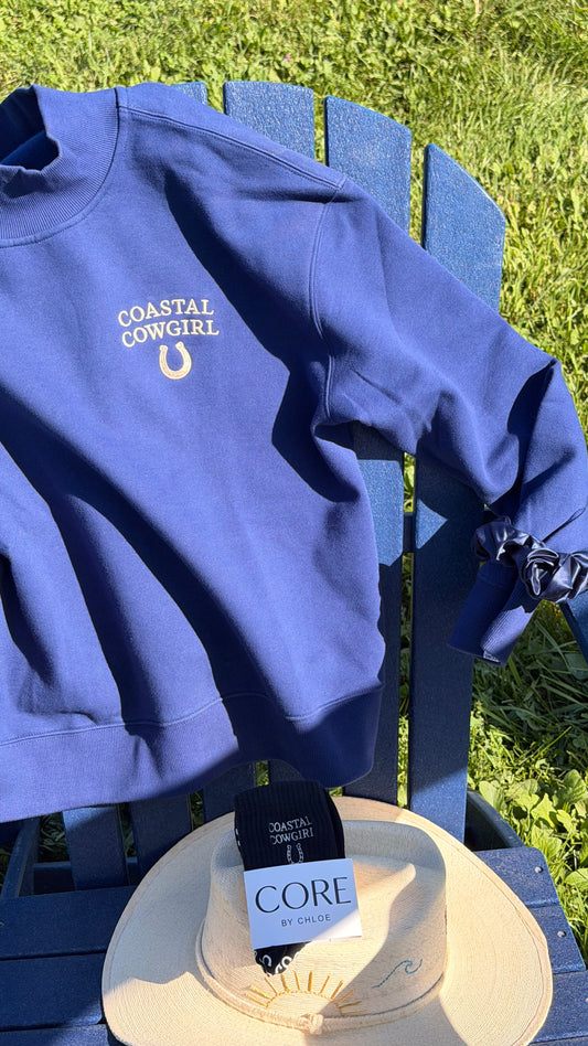 Costal cowgirl mockneck