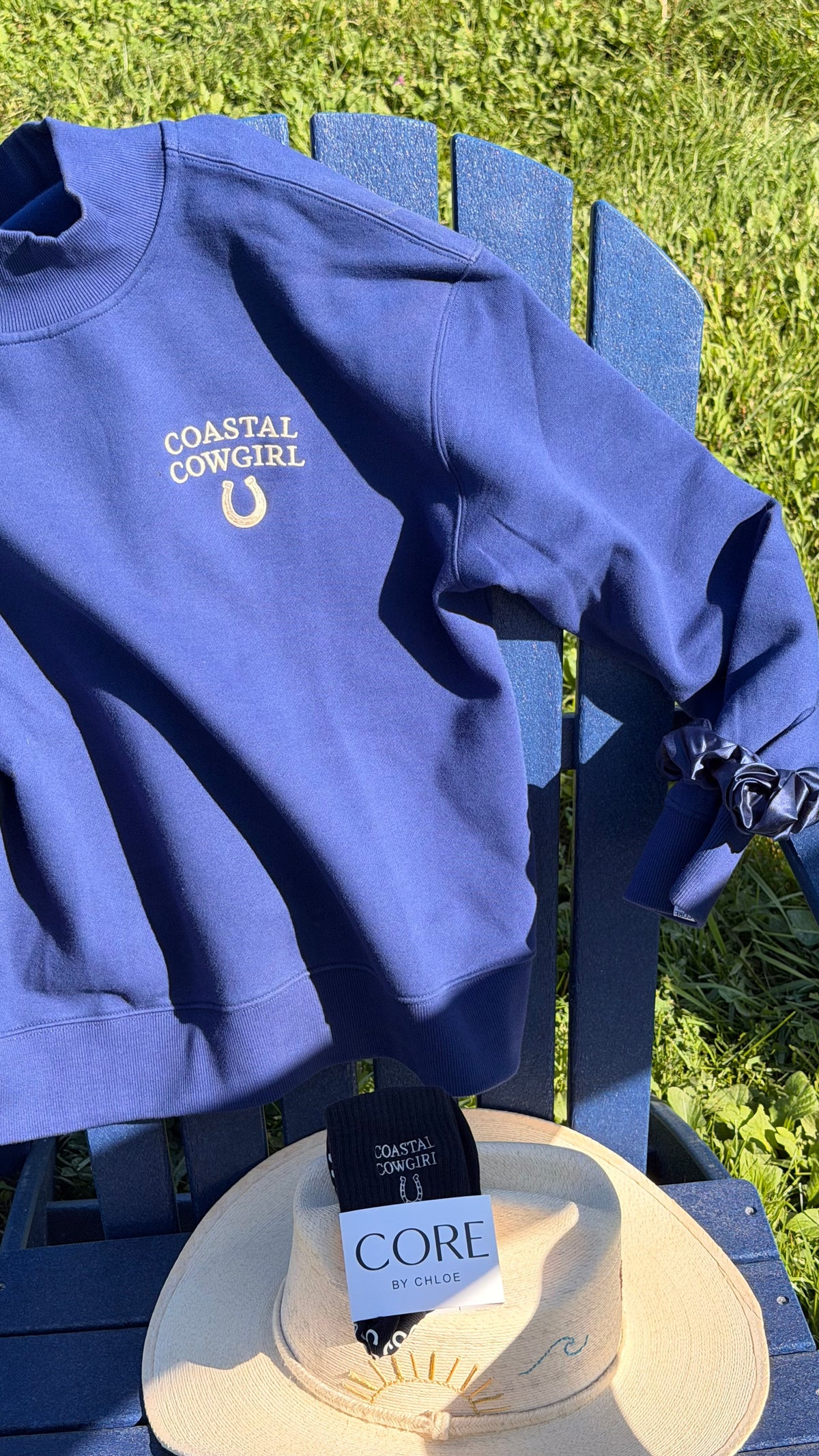 Costal cowgirl mockneck