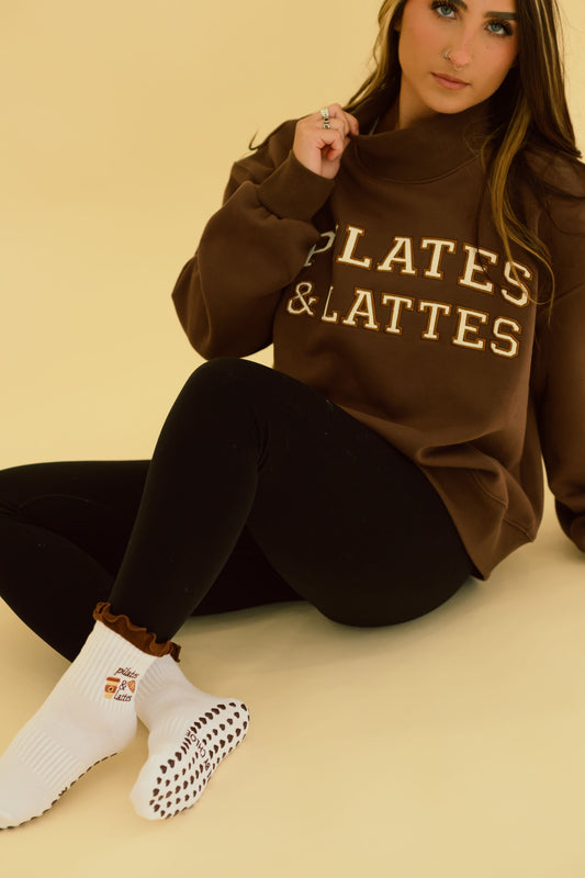Pilates & Lattes MockNeck