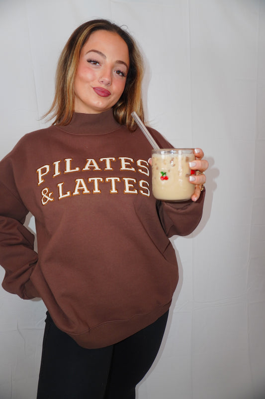Pilates & Lattes MockNeck